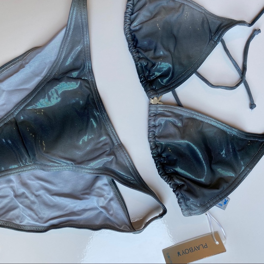 NWT 90s Vintage Playboy🐰 Iridescent Bikini